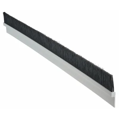 TANIS Strip Brush: 3 in Bristle Trim Ht, 0.02 in Bristle Dia, 3 ft Overall Lg - General Purpose Nylon Strip Brushes with Rigid Direct-Mount Backing