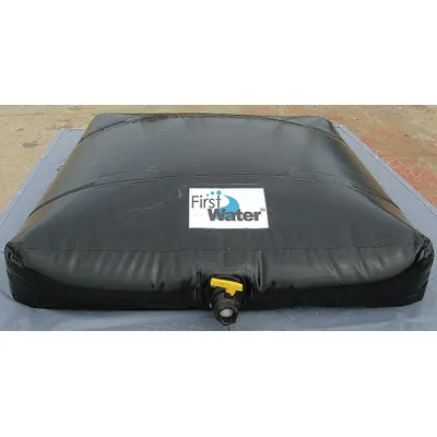 FIRST WATER Potable Water Storage Bladder: 2,000 gal Capacity, 22 in Open Ht, 14 1/2 ft Open Lg - Portable Water Storage Bladders