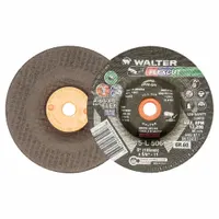 WALTER SURFACE TECHNOLOGIES Depressed Center Grinding Wheel: Type 29, 5" x 1/4" x 5/8"-11, 60 Grit (MPN 15L506)