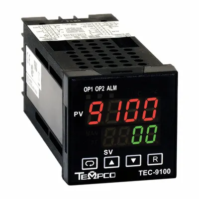 TEMPCO Temperature Controller: TEC-9100, 1/16 DIN Size, Universal, PID, 90 to 250V AC - Temperature Controllers
