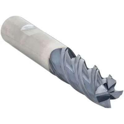 WIDIA HANITA Square End Mill: Carbide, AlTiN Coated, 4 Flute, 1/2" Mill Dia, 2" LOC - Fast-Cutting Carbide Square End Mills for Steel & Cast Iron