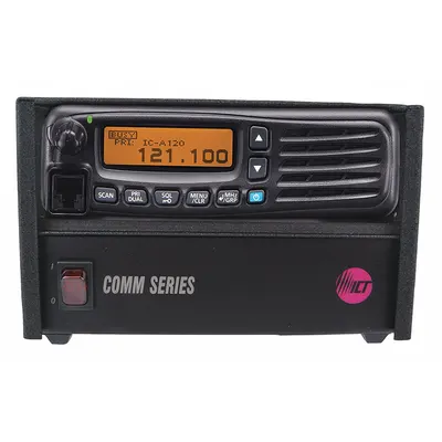 ICOM Transceiver: Aviation, VHF, Analog, 36 W, 200 Channels, Alphanumeric, A120 - Vehicle-Mounted & Desktop Aviation Radios