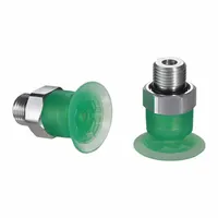 SCHMALZ Vacuum Pad Assembly: Flat, G1/4 in Vacuum Port, 21 mm Pad Dia, Food Grade Silicone Rubber (MPN 10.01.01.14621)