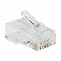 EATON TRIPP LITE Modular Plug: Modular Plug RJ45, 6/6A Cable Category, Pass-Through, 1 (MPN N232-050-UTP)