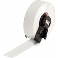 Continuous Label Stock: 1/4 in x 50 ft, Polyester, Clear (Gloss), Indoor (MPN M6C-250-432)