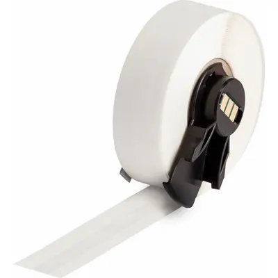 BRADY Continuous Label Stock: 1/4 in x 50 ft, Polyester, Clear (Gloss) - Brady Thermal Transfer Continuous Label Rolls