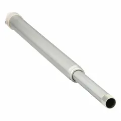 This telescopic suction tube is designed for use with compatible drum pump models. It extends to accommodate various drum depths, enabling fluid transfer from standard containers in industrial fluid handling applications.
