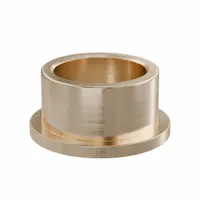 Flanged Sleeve Bearing: Bronze, SAE 841, 22 mm Bore, 28 mm OD, 16 mm Lg, -35°F to 300°F, 5 PK (MPN FFM2228-16B)