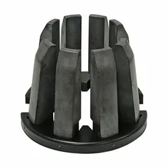 Black crimping die with a maximum crimping capacity of 62 mm. Designed for use with the PC160i Wide Body crimping tool. Used for crimping connectors onto cables in heavy-duty electrical and industrial cable termination applications.