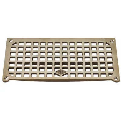 JAY R. SMITH MFG. CO Grate: Nickel Bronze, 5 3/8 in Overall Wd, 5/8 in Overall Ht, Bronze - Grates for Floor Sinks