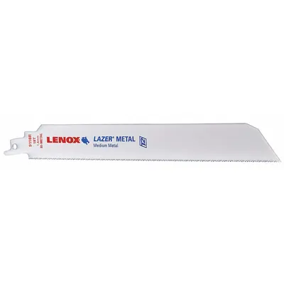 LENOX Reciprocating Saw Blade: 18 Teeth per Inch, 9 in Blade Lg, 1 in Blade Wd - Thin-Metal-Cutting Blades