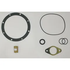This shaft seal kit is designed for use in dewatering and wastewater pumps. It includes a gasket, O-ring, shaft seal, square ring, and U-cup to help prevent leaks and maintain pump performance in industrial water-handling applications.
