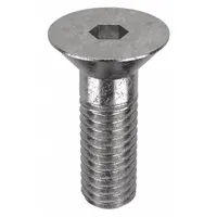 Socket Flat Head Screw: 3/8"-16 Thread Size, 1 in Lg, Flat, NL-19, Stainless Steel, 18-8, 25 PK (MPN FBFHEADS38161P25)