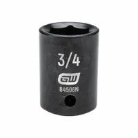 GEARWRENCH General Purpose Impact Sockets: 1/2 in Drive Size, SAE, 3/4 in Socket Size, 6-Point, Std (MPN 84506N)