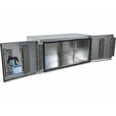 BUYERS PRODUCTS Truck Box: Underbody Truck Box, Double Barn Doors Door, 18 in Overall Dp - Double Barn-Door Boxes