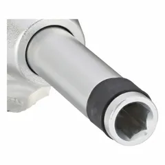 ESD-safe adjustable torque bit screwdriver with a 1/4 in tip size. Torque range 20 in-oz minimum to 100 in-oz maximum. Suitable for precision fastening in electronics assembly and other applications requiring controlled torque and electrostatic discharge protection.