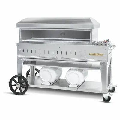 CROWN VERITY Propane Grill: Propane, 4 Burners, 55,000 BtuH Heating Capacity, 53 in Overall Ht - Pizza Ovens