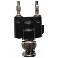 APPROVED VENDOR BNC Adapter: Double Banana Jack, Banana Jack Adapters, Straight Plug Adapter, Copper