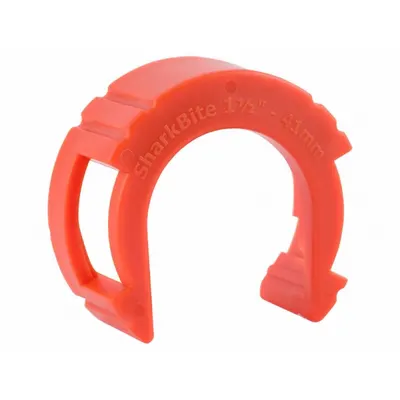 SHARKBITE Push-Fit Fitting Disconnect Clip: For 1 1/2 in Pipe Size, 1 1/2 in For Tube Size - Disconnect Clips for Push-to-Connect Tube Fittings