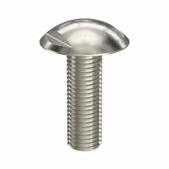This hygienic truss-head panel screw is made from 316 stainless steel with a plain finish. It features a spanner drive and a 13 mm width across flats. Designed for use in sanitary environments where corrosion resistance and easy cleaning are required.