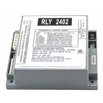 LOCHINVAR Ignition Module: Mfr Part # RLY2402 - Replacement HVACR Controls, Switches & Thermostats
