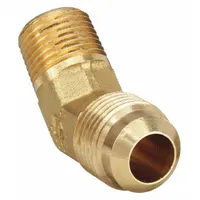Flared Fitting Elbow: 1/4 in OD x 1/4 in Pipe Fitting Size, Flared/Threaded, Brass, 10 PK (MPN 159F-4-4)