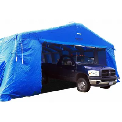 FSI Drive-Through Shelter: 13 ft Overall Lg, 26 ft Overall Wd, 11 ft Overall Ht - Drive-Through Inflatable Temporary Shelters