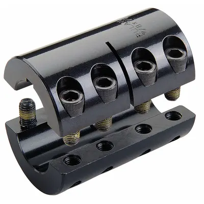 RULAND MANUFACTURING Rigid Shaft Coupling: 1 15/16 in Bore Dia 1, 1 15/16 in Bore Dia 2 - Two-Piece Rigid Shaft Couplings