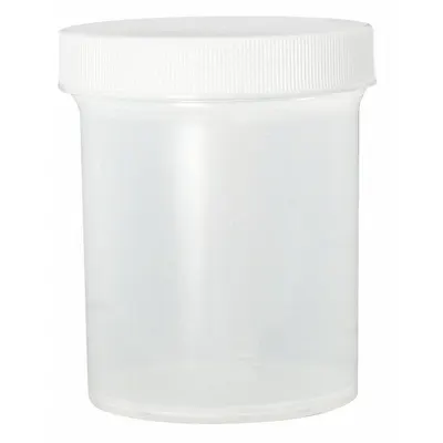 QORPAK Laboratory Jar: Polypropylene, Polypropylene, 32 fl oz, 120 mm Body Dia - Polypropylene Lab Jars