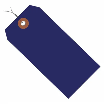 PARTNERS BRAND WiredPlasticShpngTag,6-1/4"x3-1/8",PK100: #8, 6 1/4 in Tag Ht, 3 1/8 in Tag Wd - Plastic Shipping Tags