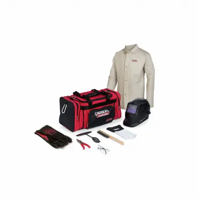 LINCOLN ELECTRIC Welding Helmet Kit: Auto-Darkening, 2 Arc Sensors, W9-W13 - Auto-Darkening Welding Helmets - Solid Color