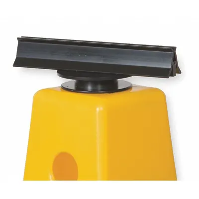 TOUGH GUY Sign Holder: For 2LEC5, 2LEC6, 2LEC7, 2LEC8, Black, Plastic - Safety Cone Sign Top Mounts