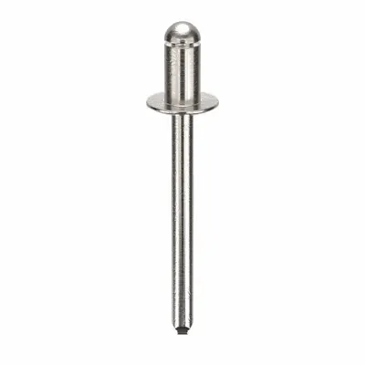 POP AVDEL Blind Rivet,1.601" L,0.183" dia,PK250: Inch, 1 19/32 in Overall Lg, 19/64 in Body Lg - Domed-Head Blind Rivets