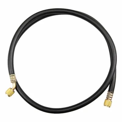 TESTO Hose: 5 ft Lg, 45° Angle, Black, Rubber - Charging Hoses
