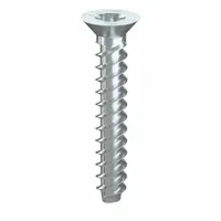 Flat head sheet metal screw, #0 size, 3/8 in length, made of steel with zinc plating. Features a Torx Plus® drive (T5) for secure fastening. Supplied in a 50-piece pack. Used for joining sheet metal in industrial assemblies