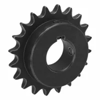 TSUBAKI Single Strand Sprocket: 50, For 5/8 in Chain Pitch, 1 7/16 in Bore Dia, 20 Teeth, Steel (MPN 50B20F-1G)