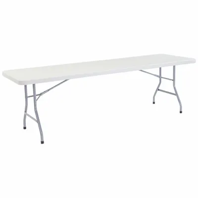 NATIONAL PUBLIC SEATING Folding Table: Rectangle Table Shape, Speckled Gray Tabletop, 30 in Dp - Standard Folding Tables
