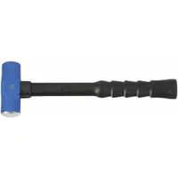 Soft-Face Drilling Hammer: Fiberglass Handle, 4 lb Head Wt, 1 5/8 in Dia, 14 in Overall Lg (MPN 6894267)
