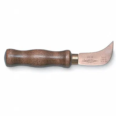 AMPCO Linoleum Knife: Straight, 4 1/2 in Blade Projection Lg, 7 1/2 in Overall Lg - Flooring Knives