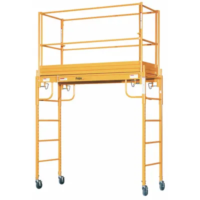 BIL-JAX Scaffold Tower: Steel, 2 ft to 6 ft, 72 in x 29 in - Stackable Scaffolds