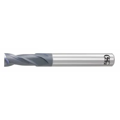 OSG Square End Mill: Carbide, WXL Coated, 2 Flute, 20 mm Mill Dia, 40 mm LOC - Carbide Square End Mills for Hardened Materials