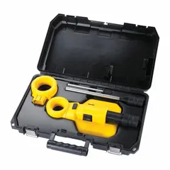 On-tool vacuum attachment for SDS-Max rotary hammers. Captures dust during overhead or wall drilling up to 2 inches in diameter. Requires a separate vacuum for dust extraction. OSHA Table 1 compliant for silica dust control.