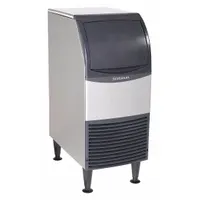 SCOTSMAN Ice Machine: Flake, 142 lb Ice per Day, Air Cooled, 38 in Ht, 15 in Wd, 24 in Dp, Silver (MPN UF1415AX-1)