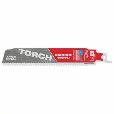 MILWAUKEE Reciprocating Saw Blade: 8 Teeth per Inch, 6 in Blade Lg, 0.05 in Blade Thick - General Purpose Blades
