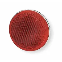 Reflector: Round, Red, 3 in Overall Lg, 3 in Overall Wd (MPN 40062)