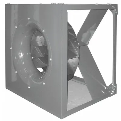 Dayton Plenum Fan: 15 in Wheel Dia, Belt Drive - Belt-Drive Blower without Drive