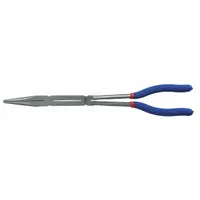 Long Nose Plier: 2 in Max Jaw Opening, 13 1/2 in Overall Lg, 3 7/8 in Jaw Lg, 1/8 in Tip Wd
