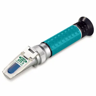 VEE GEE Refractometer: Salinity/Specific Gravity, +/-1 ppt, Auto, Analog - Analog Handheld Refractometers