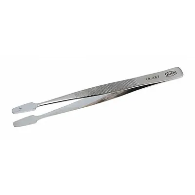 AVEN Tweezers: Stainless Steel, Flat, Bent Tip - General Purpose Tweezers