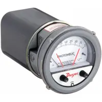 DWYER Differential Pressure Gauge & Switch: Single-Side, 1/8 in NPT Female, ±2% Gauge Accuracy (MPN A3002)